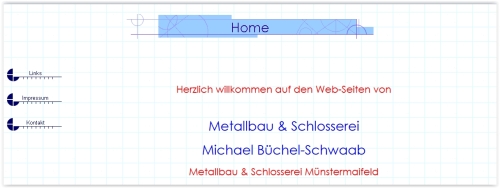 Printscreen der Homepage Metallbau Büchel-Schwaab